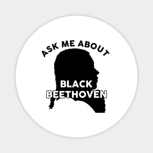 Black Beethoven Magnet